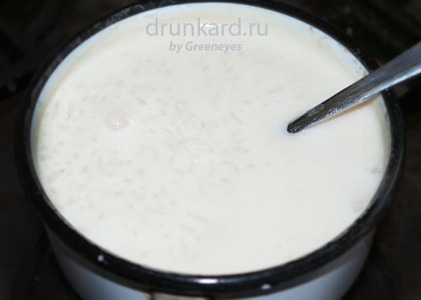 Рисовая каша на топлёном молоке