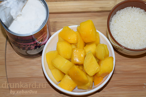 Рис с манго на кокосовом молоке